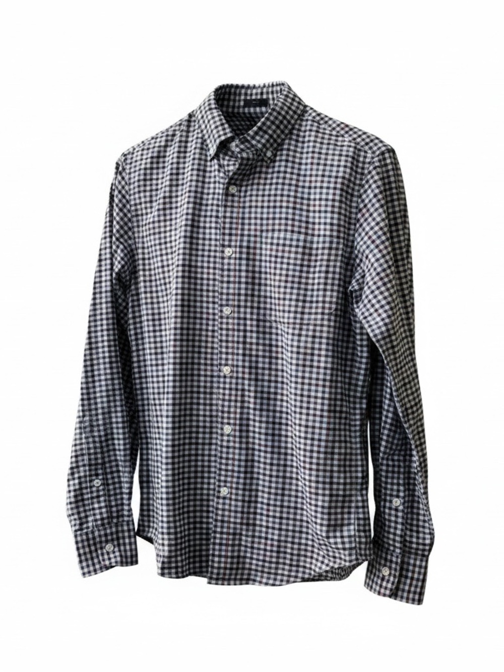 J.Crew Men's Casual Slim FitButton Down Shirt Sz Small Checkered White Black Red
